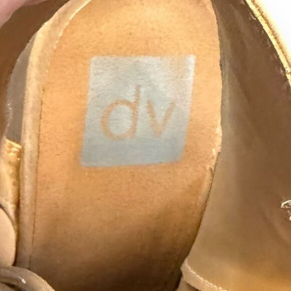 DV BY DOLCE VITA Women’s Tan Woven Block Heel Sandals Size 9.5 - Picture 6 of 7